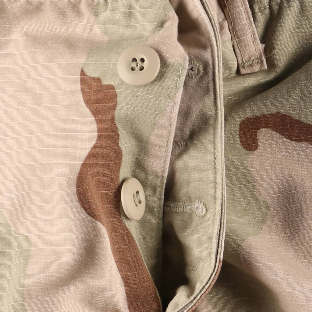 90'S US Military 3C Desert Camo Ripstop Military Cargo Pants, Combat Pants, Made in USA, Medium-Regular Nylon Beige type Vintage Second Hand