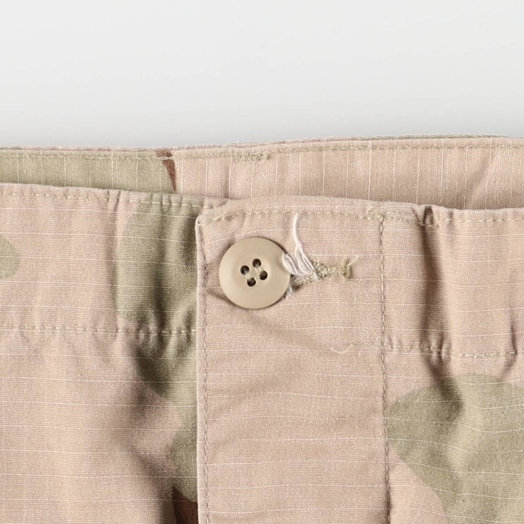90'S US Military 3C Desert Camo Ripstop Military Cargo Pants, Combat Pants, Made in USA, Medium-Regular Nylon Beige type Vintage Second Hand