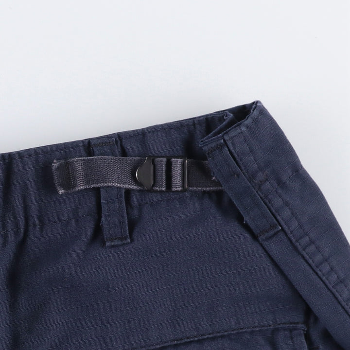 Civilian Ripstop Military Cargo Pants, Combat Pants, Made in USA, Large-Regular, Men's, Size 35 (equivalent) polyester navy blue type Vintage Second Hand