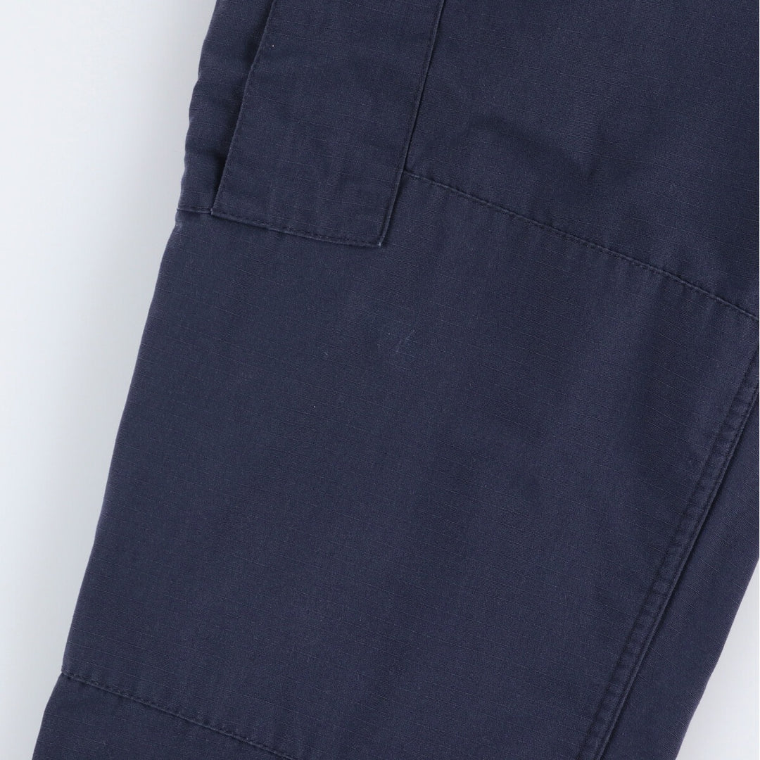Civilian Ripstop Military Cargo Pants, Combat Pants, Made in USA, Large-Regular, Men's, Size 35 (equivalent) polyester navy blue type Vintage Second Hand