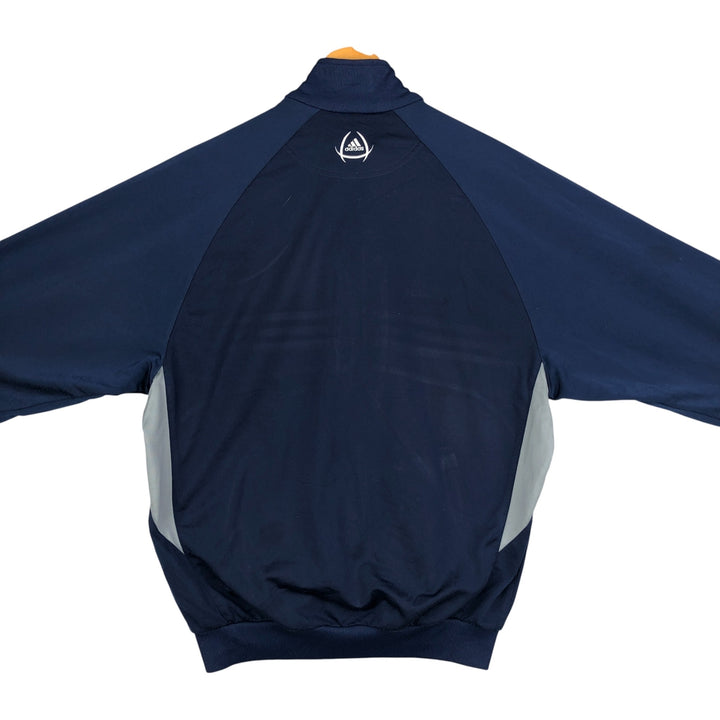 00'S adidas jersey track jacket, men's size M polyester navy blue type Vintage Second Hand