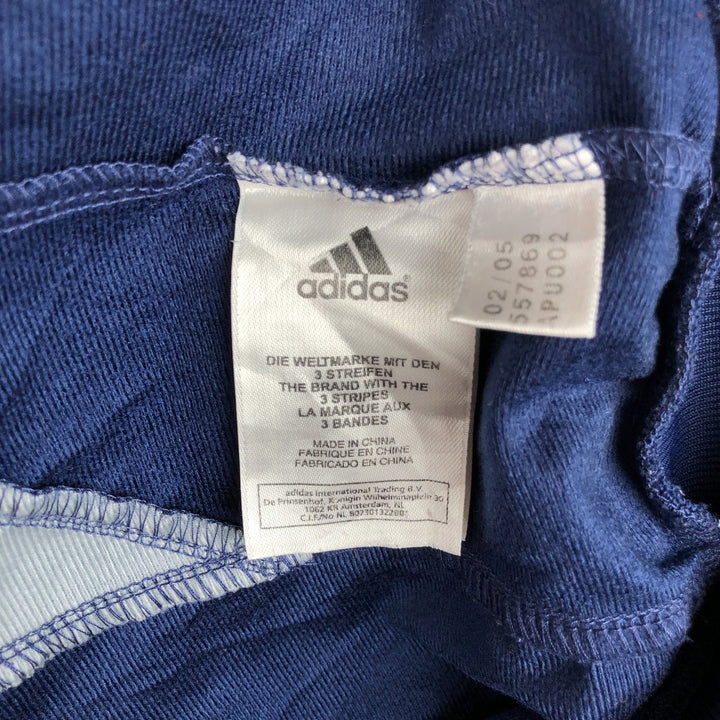 00'S adidas jersey track jacket, men's size M polyester navy blue type Vintage Second Hand