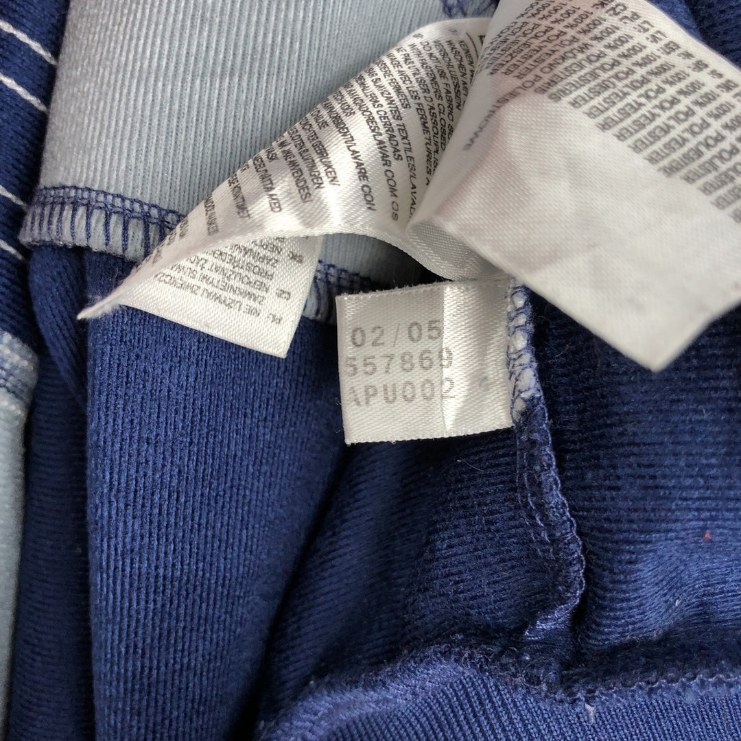 00'S adidas jersey track jacket, men's size M polyester navy blue type Vintage Second Hand