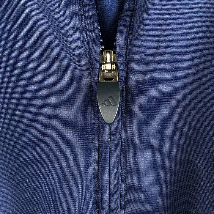 00'S adidas jersey track jacket, men's size M polyester navy blue type Vintage Second Hand