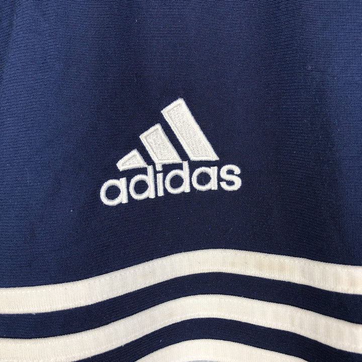 00'S adidas jersey track jacket, men's size M polyester navy blue type Vintage Second Hand