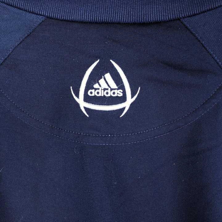 00'S adidas jersey track jacket, men's size M polyester navy blue type Vintage Second Hand