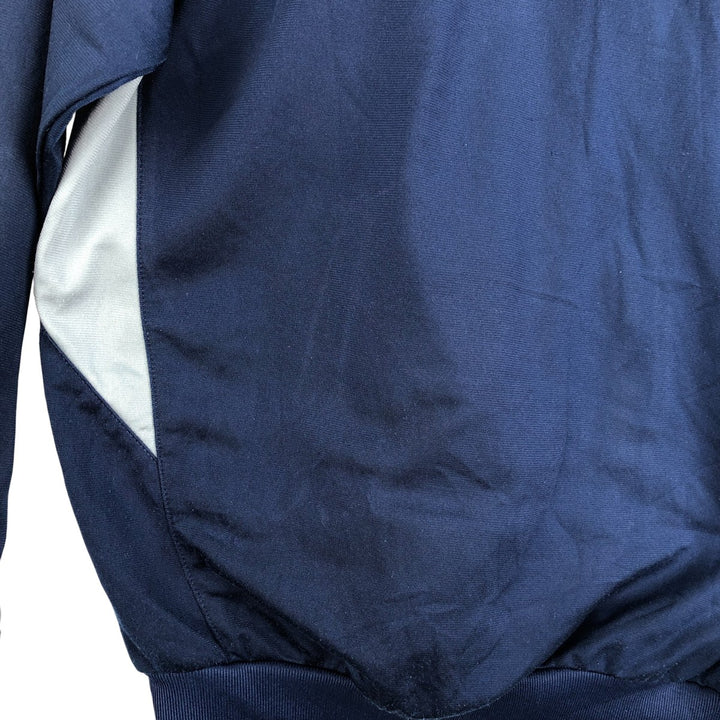 00'S adidas jersey track jacket, men's size M polyester navy blue type Vintage Second Hand