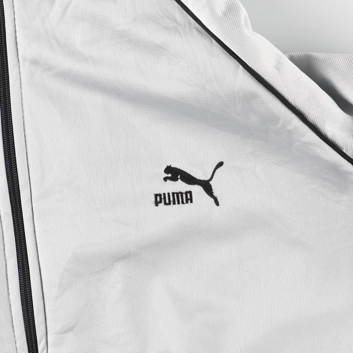 80s-90'S PUMA Jersey Track Jacket Men's M Size Vintage polyester gray type Vintage Second Hand