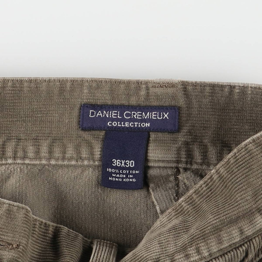 DANIEL CREMIEUX Corduroy Cargo Pants, Men's, Size 36 cotton Khaki type Vintage Second Hand