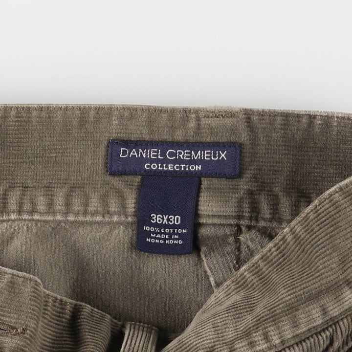 DANIEL CREMIEUX Corduroy Cargo Pants, Men's, Size 36 cotton Khaki type Vintage Second Hand