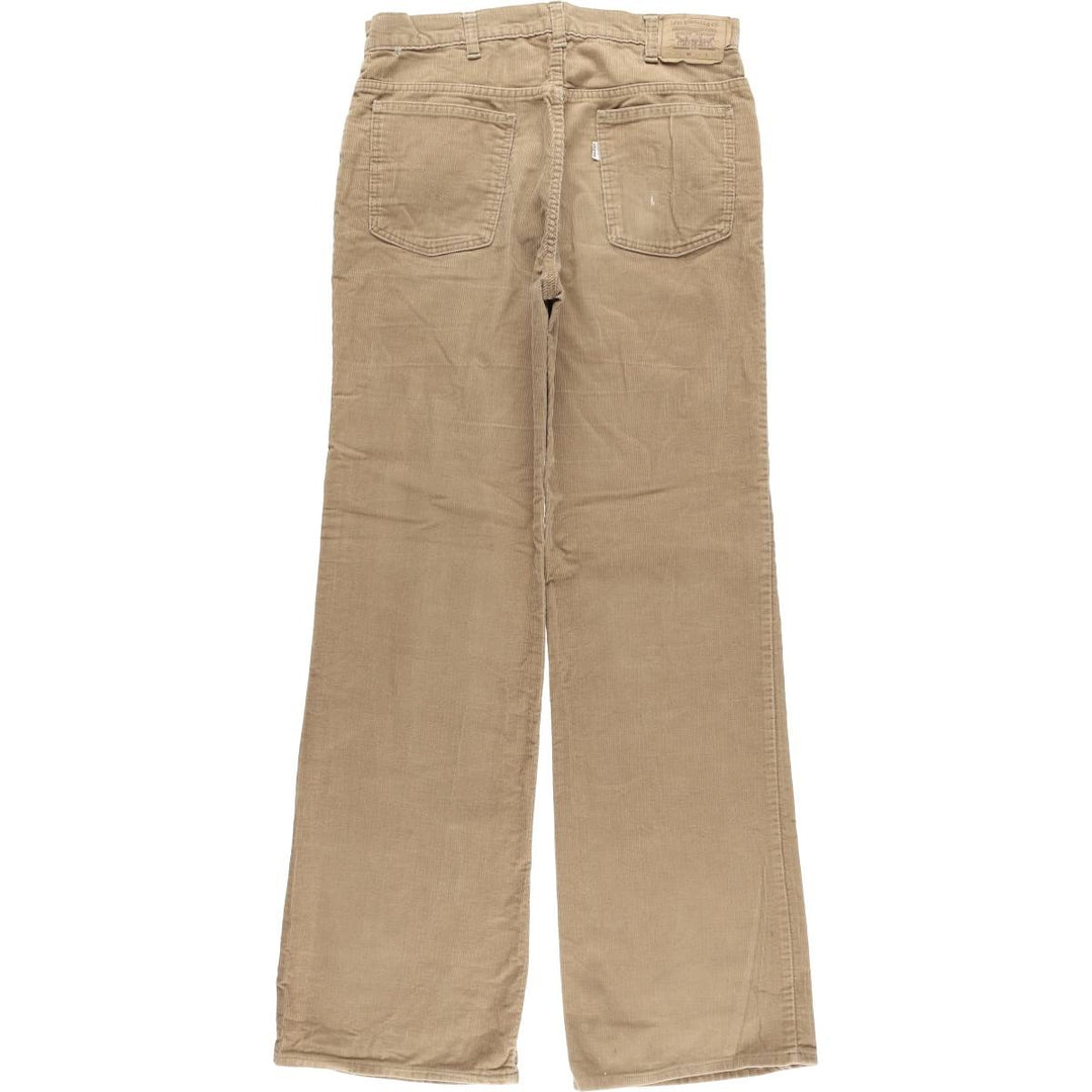 Levi's 549-2023 Flare-Cut Corduroy Pants, Made in England, Men's, Size W33, Vintage unclear beige type brown Vintage Second Hand
