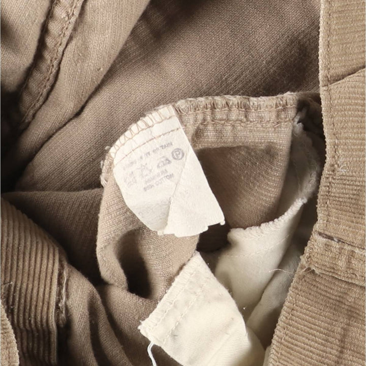 Levi's 549-2023 Flare-Cut Corduroy Pants, Made in England, Men's, Size W33, Vintage unclear beige type brown Vintage Second Hand