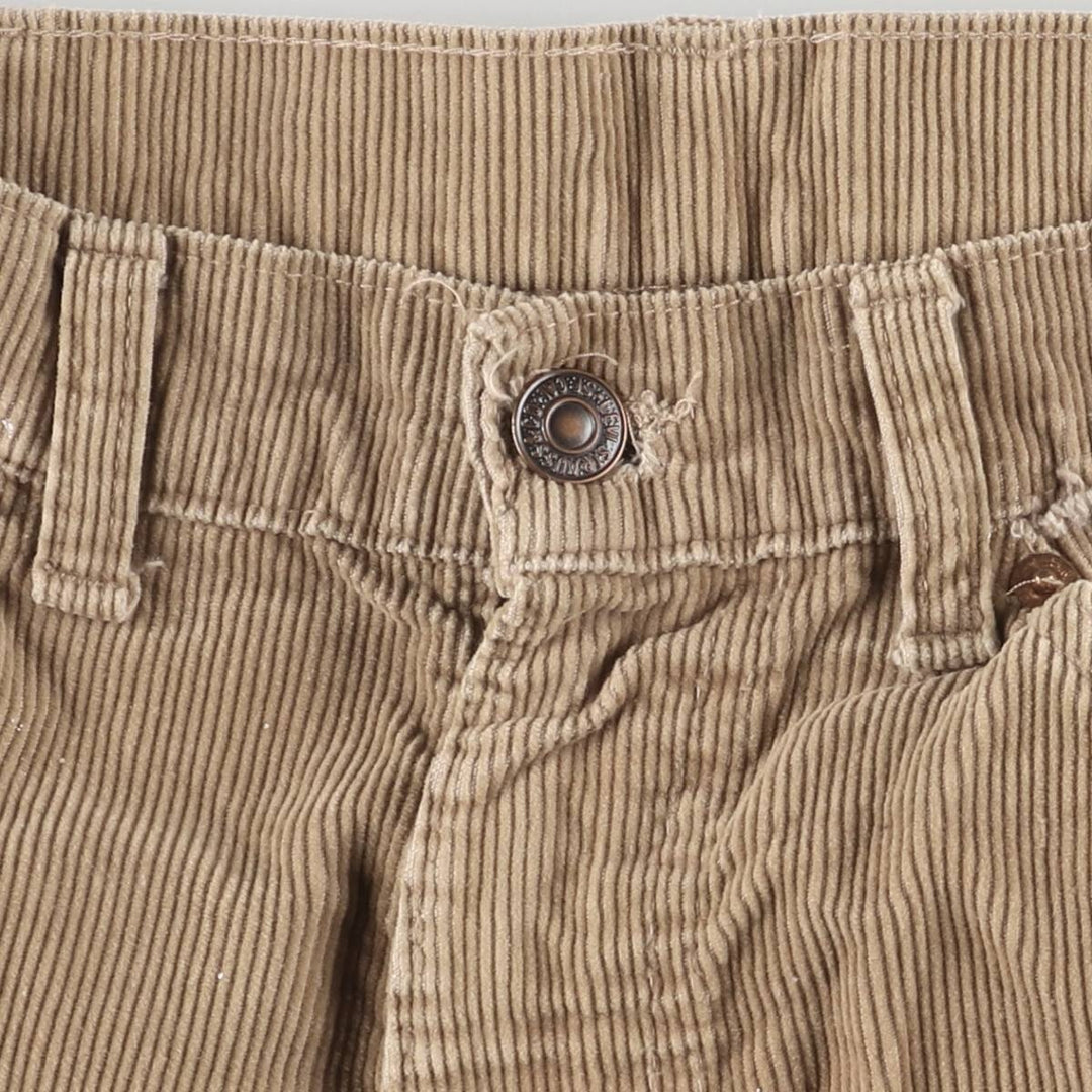 Levi's 549-2023 Flare-Cut Corduroy Pants, Made in England, Men's, Size W33, Vintage unclear beige type brown Vintage Second Hand
