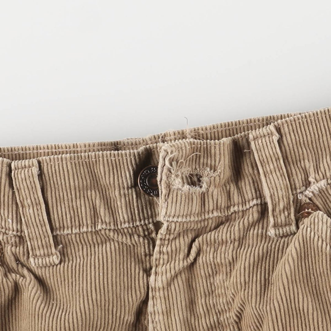 Levi's 549-2023 Flare-Cut Corduroy Pants, Made in England, Men's, Size W33, Vintage unclear beige type brown Vintage Second Hand