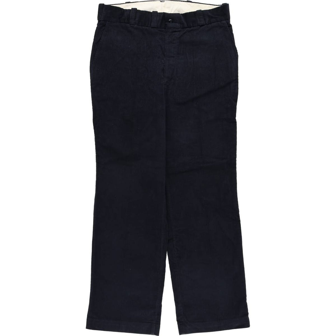 Vintage 1970'S Big Mac JCPenney corduroy pants, men's size W35. polyester navy blue type Vintage Second Hand