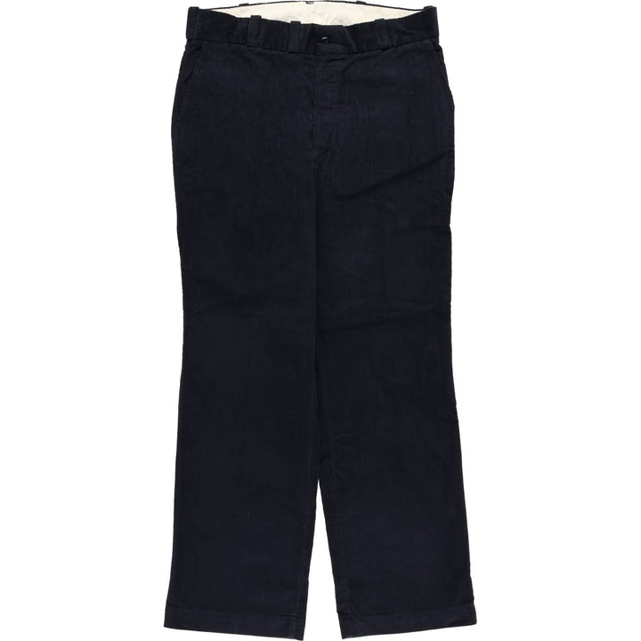 Vintage 1970'S Big Mac JCPenney corduroy pants, men's size W35. polyester navy blue type Vintage Second Hand