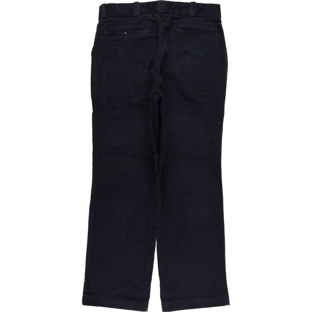 Vintage 1970'S Big Mac JCPenney corduroy pants, men's size W35. polyester navy blue type Vintage Second Hand