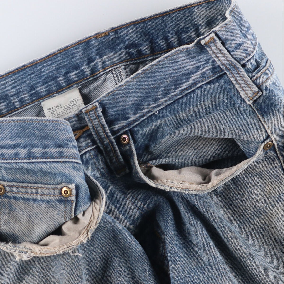 Carhartt Traditional Fit Tapered Denim Pants, Men's, Size W33 cotton blue type Vintage Second Hand