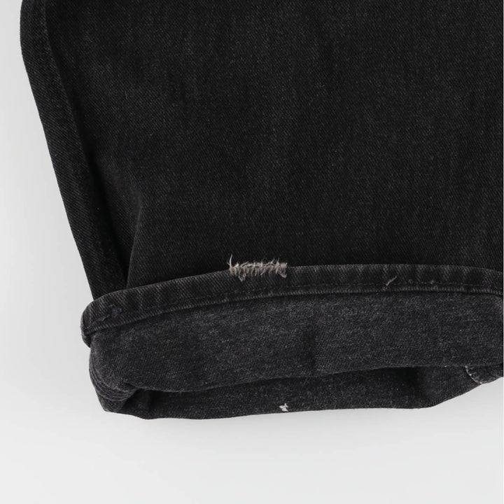 Oversized Tommy Hilfiger black denim overalls, made in Canada, men's size W42. cotton black type Vintage Second Hand