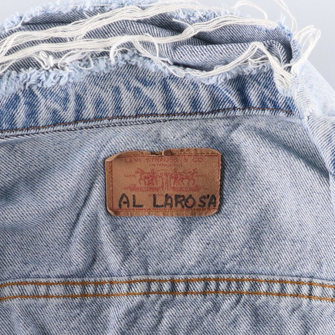 Vintage 1980'S Levi's denim jacket, made in the USA, size M, men's size M cotton blue type Vintage Second Hand