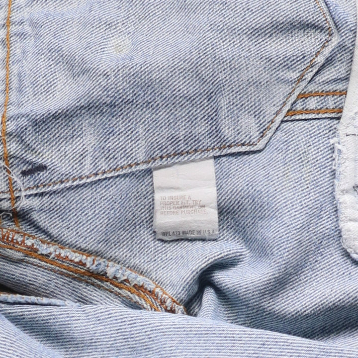 Vintage 1980'S Levi's denim jacket, made in the USA, size M, men's size M cotton blue type Vintage Second Hand