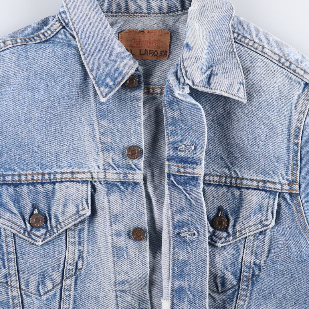 Vintage 1980'S Levi's denim jacket, made in the USA, size M, men's size M cotton blue type Vintage Second Hand
