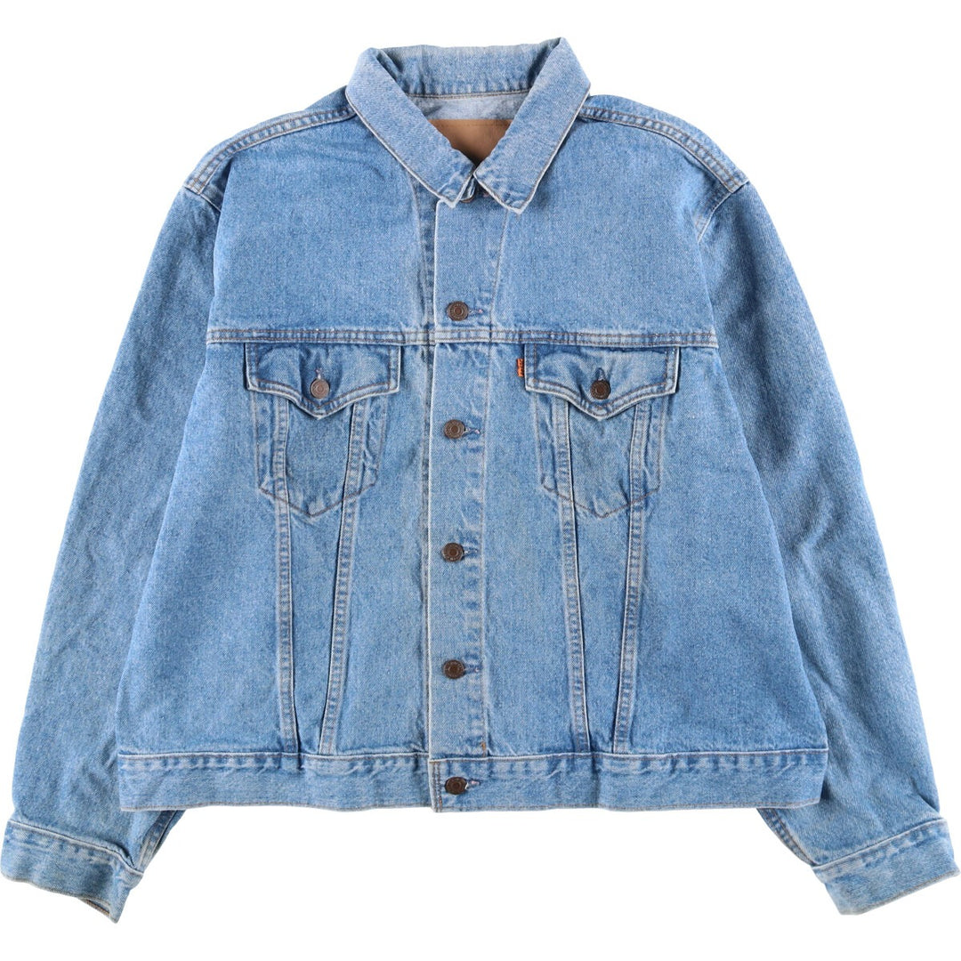 Vintage 80s-90'S Levi's 75505-0212 denim jacket, made in Canada, size L. cotton blue type Vintage Second Hand