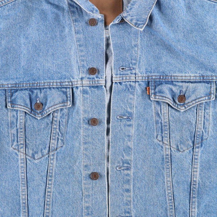 Vintage 80s-90'S Levi's 75505-0212 denim jacket, made in Canada, size L. cotton blue type Vintage Second Hand