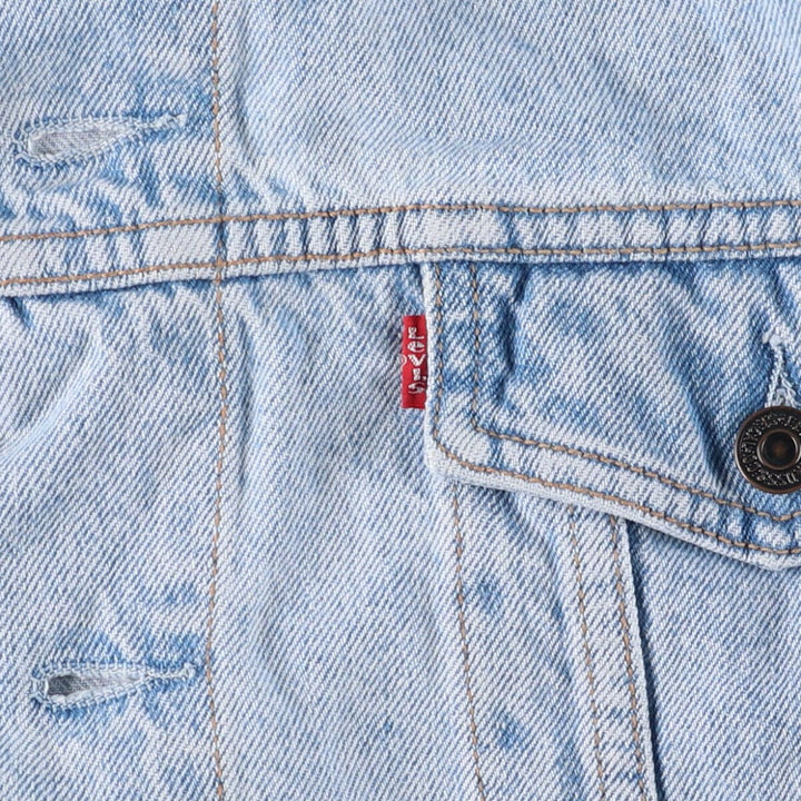 90'S Levi's 70503-0213 Denim Jacket, Men's XL, Vintage cotton blue type Vintage Second Hand