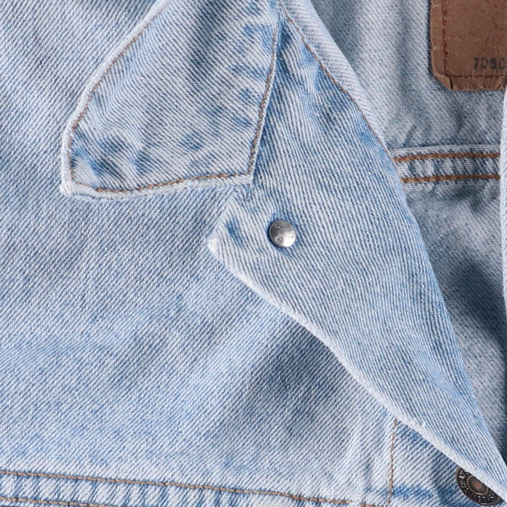 90'S Levi's 70503-0213 Denim Jacket, Men's XL, Vintage cotton blue type Vintage Second Hand