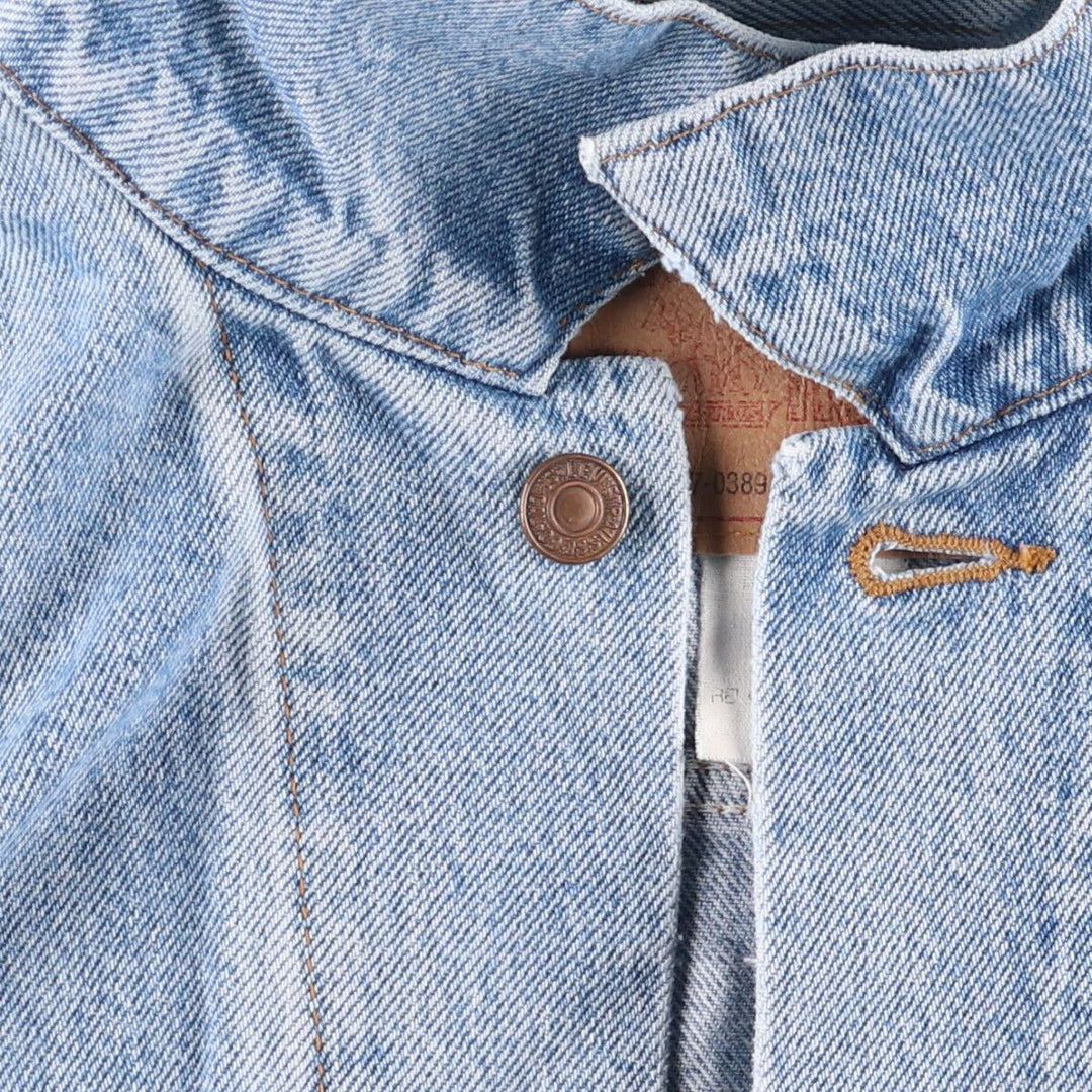 Levi's 70507-0389 Vintage Denim Jacket, Men's Size Medium, with Care Tag unclear blue type Vintage Second Hand