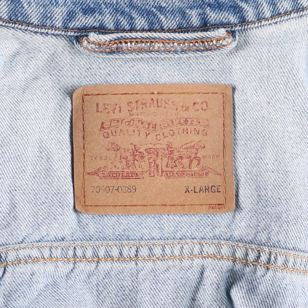 Levi's 70507-0389 Denim Jacket, Men's XL, Vintage unclear blue type Vintage Second Hand