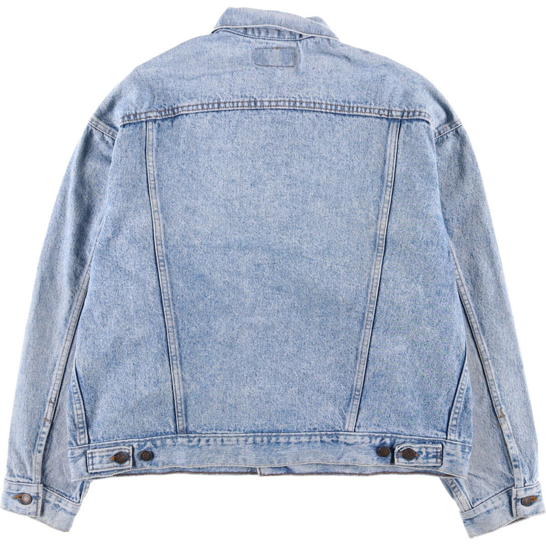 Vintage 80s-90'S Levi's 70507-4813 Chemical Wash Denim Jacket, Made in USA, Men's Size XL cotton blue type Vintage Second Hand