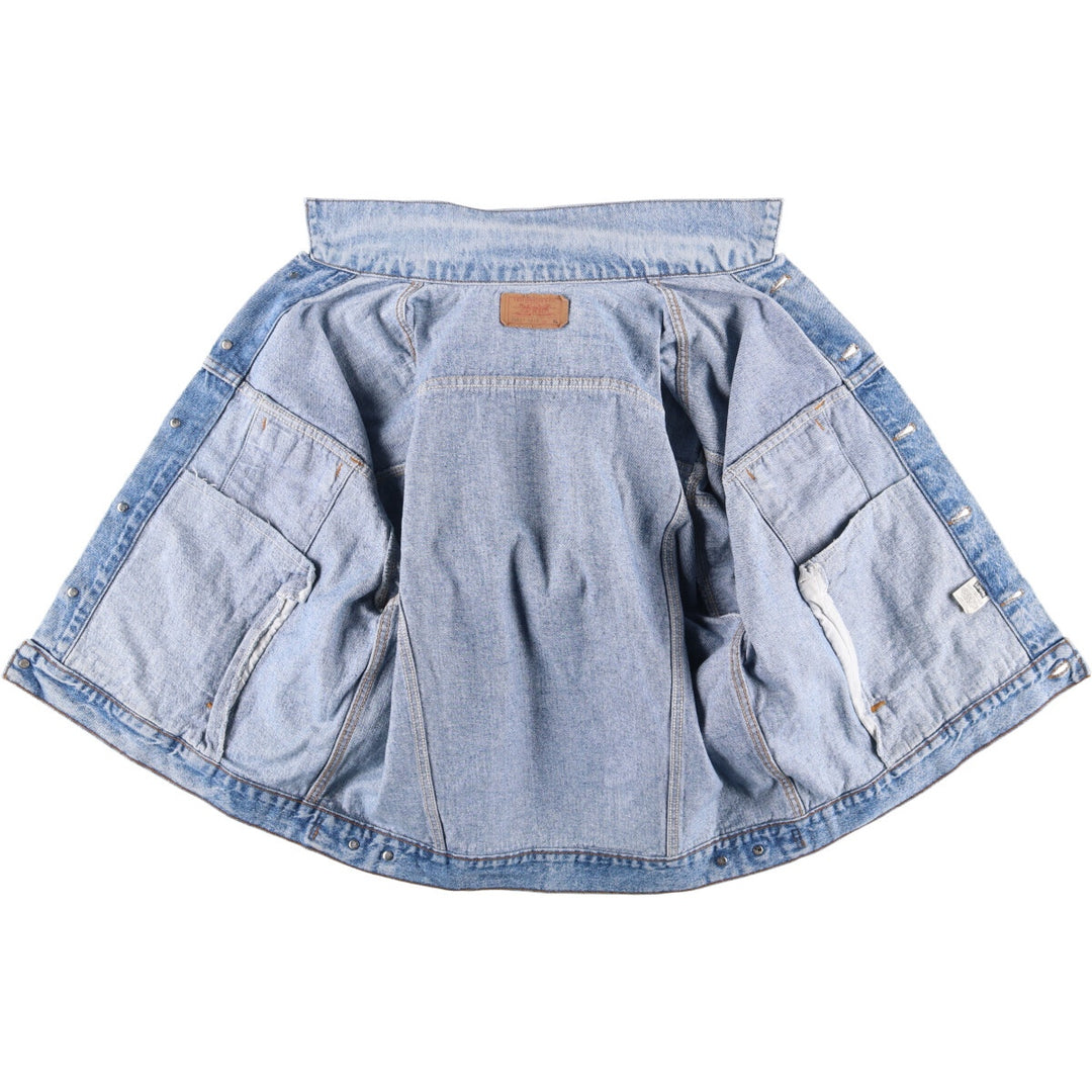 Vintage 80s-90'S Levi's 70507-4813 Chemical Wash Denim Jacket, Made in USA, Men's Size XL cotton blue type Vintage Second Hand