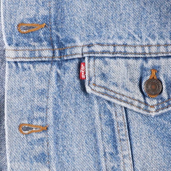 Vintage 80s-90'S Levi's 70507-4813 Chemical Wash Denim Jacket, Made in USA, Men's Size XL cotton blue type Vintage Second Hand