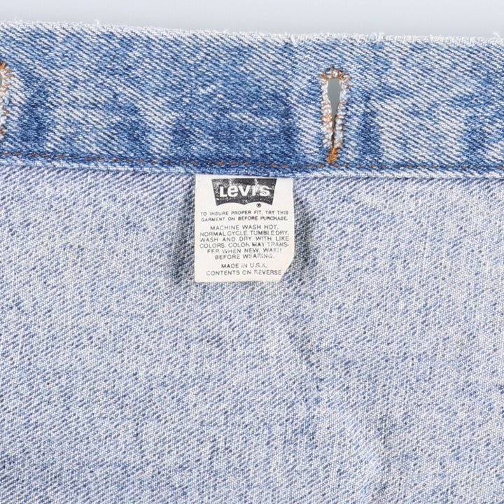 Vintage 80s-90'S Levi's 70507-4813 Chemical Wash Denim Jacket, Made in USA, Men's Size XL cotton blue type Vintage Second Hand