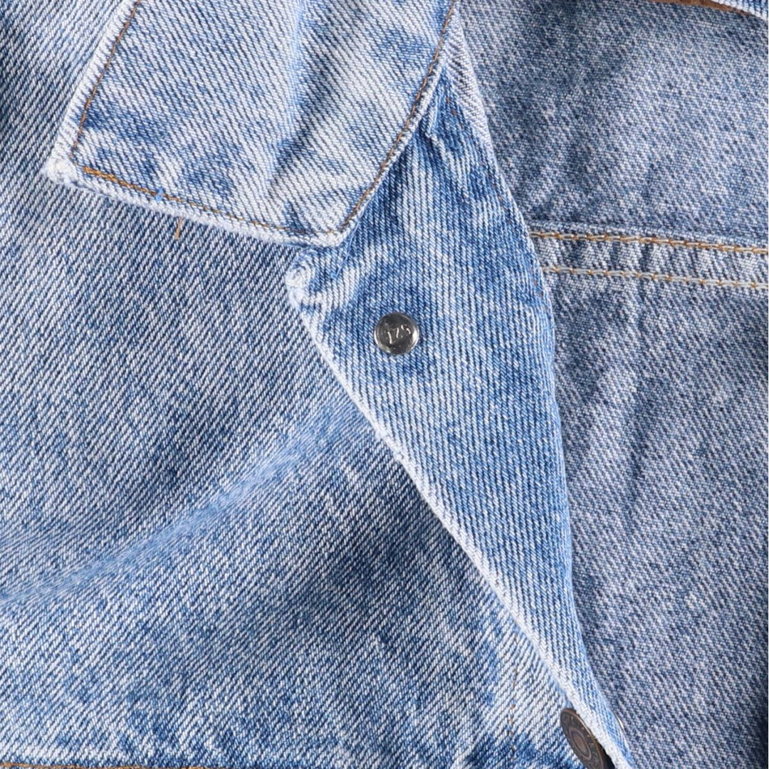 Vintage 80s-90'S Levi's 70507-4813 Chemical Wash Denim Jacket, Made in USA, Men's Size XL cotton blue type Vintage Second Hand