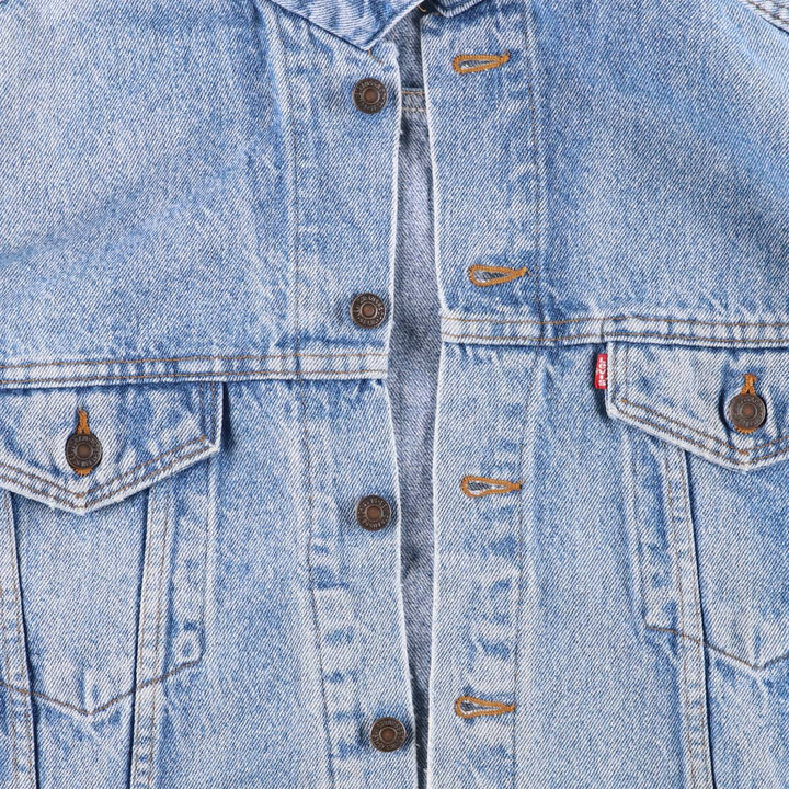 Vintage 80s-90'S Levi's 70507-4813 Chemical Wash Denim Jacket, Made in USA, Men's Size XL cotton blue type Vintage Second Hand