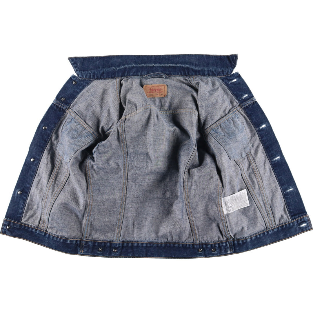 2000'S Levi's 70590-0402 Euro Model Denim Jacket, Men's Size Medium cotton blue type Vintage Second Hand