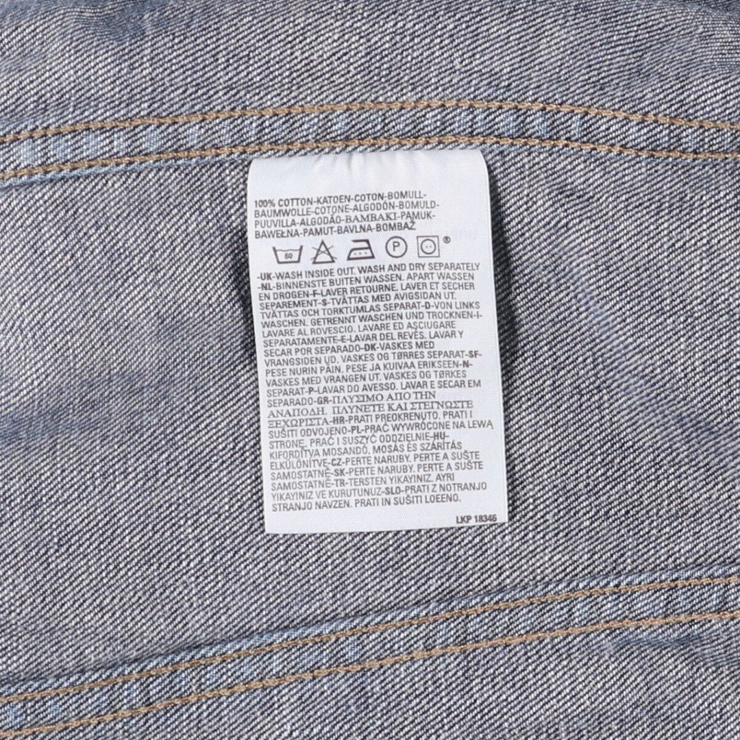 2000'S Levi's 70590-0402 Euro Model Denim Jacket, Men's Size Medium cotton blue type Vintage Second Hand