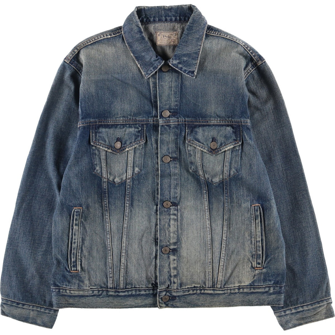 Ralph Lauren Polo Ralph Lauren denim jacket, men's size L cotton blue type Vintage Second Hand