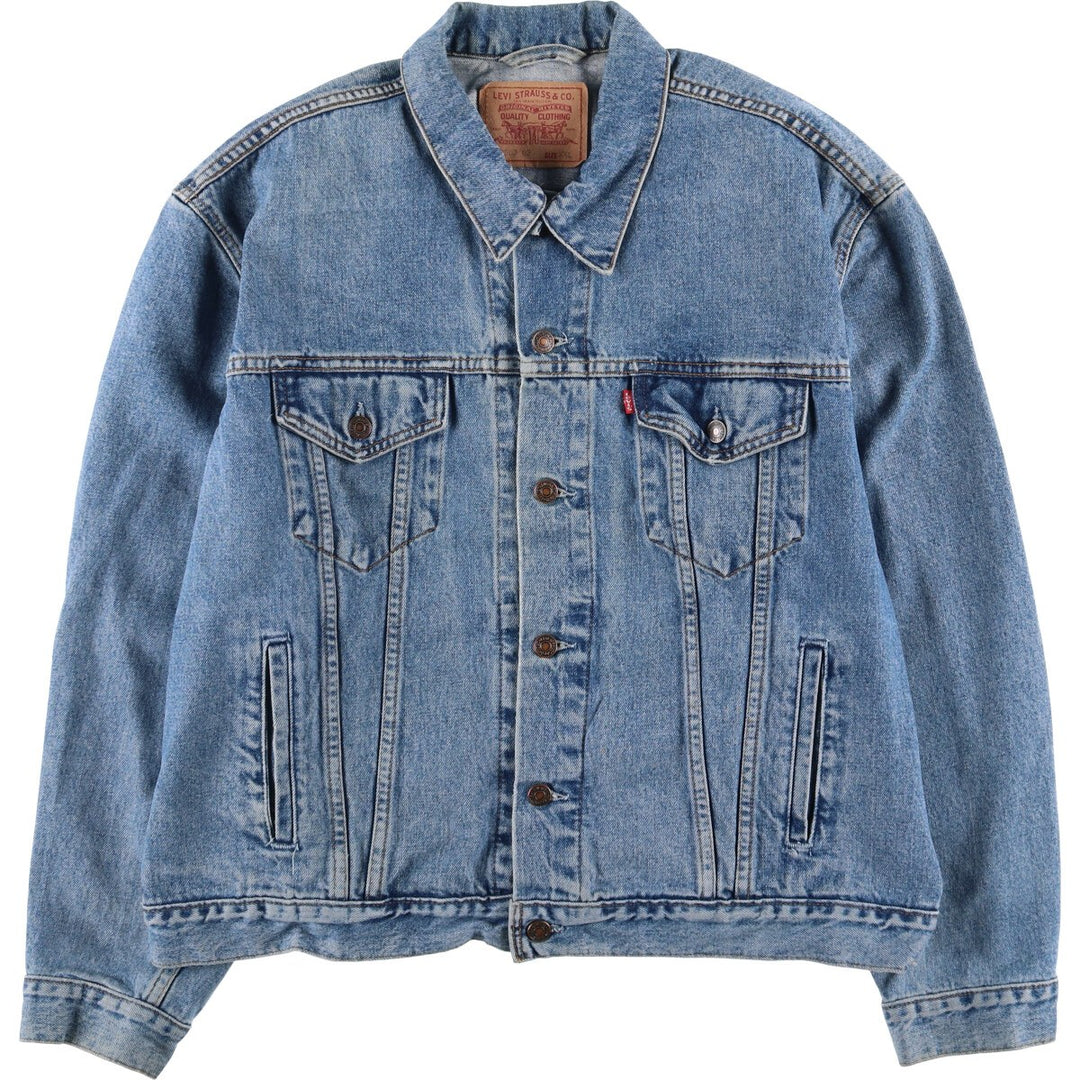 90'S Levi's 70503-0216 Denim Jacket, Men's XXL, Vintage cotton blue type Vintage Second Hand