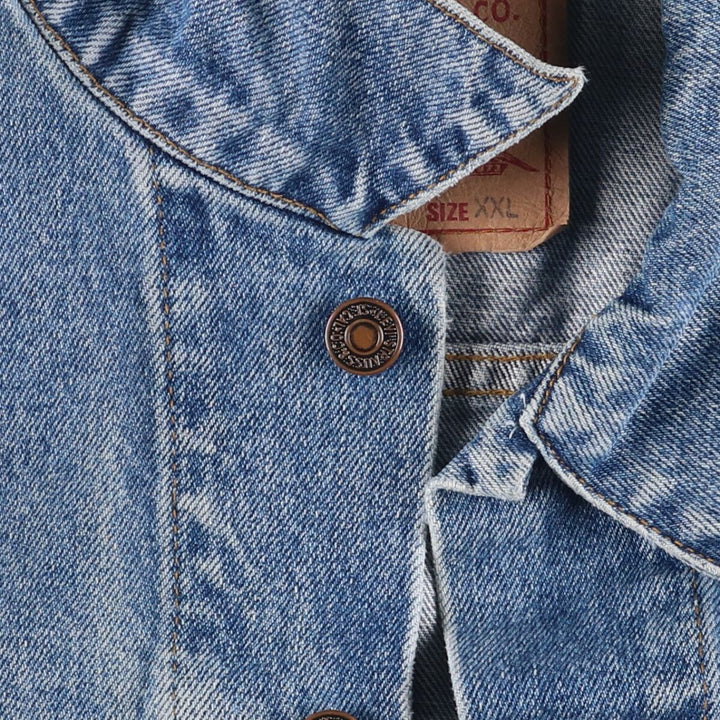 90'S Levi's 70503-0216 Denim Jacket, Men's XXL, Vintage cotton blue type Vintage Second Hand