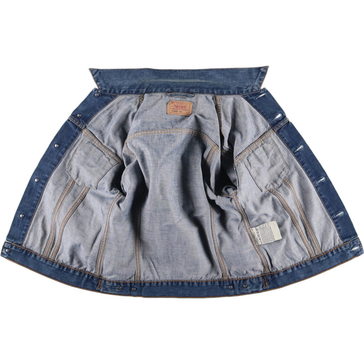 Levi's 70590-0417 Euro Model Denim Jacket, Men's Size L cotton blue type Vintage Second Hand