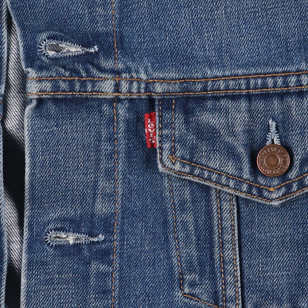 Levi's 70590-0417 Euro Model Denim Jacket, Men's Size L cotton blue type Vintage Second Hand