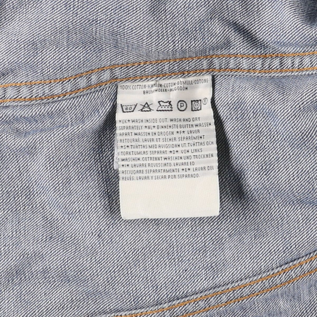 Levi's 70590-0417 Euro Model Denim Jacket, Men's Size L cotton blue type Vintage Second Hand
