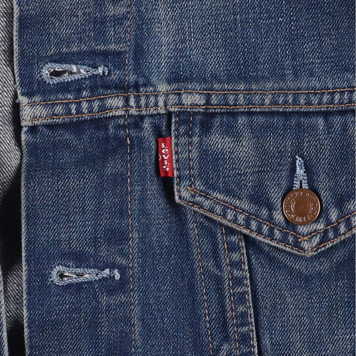 Levi's 70500-0408 Euro Model Denim Jacket, Men's Size Medium cotton blue type Vintage Second Hand