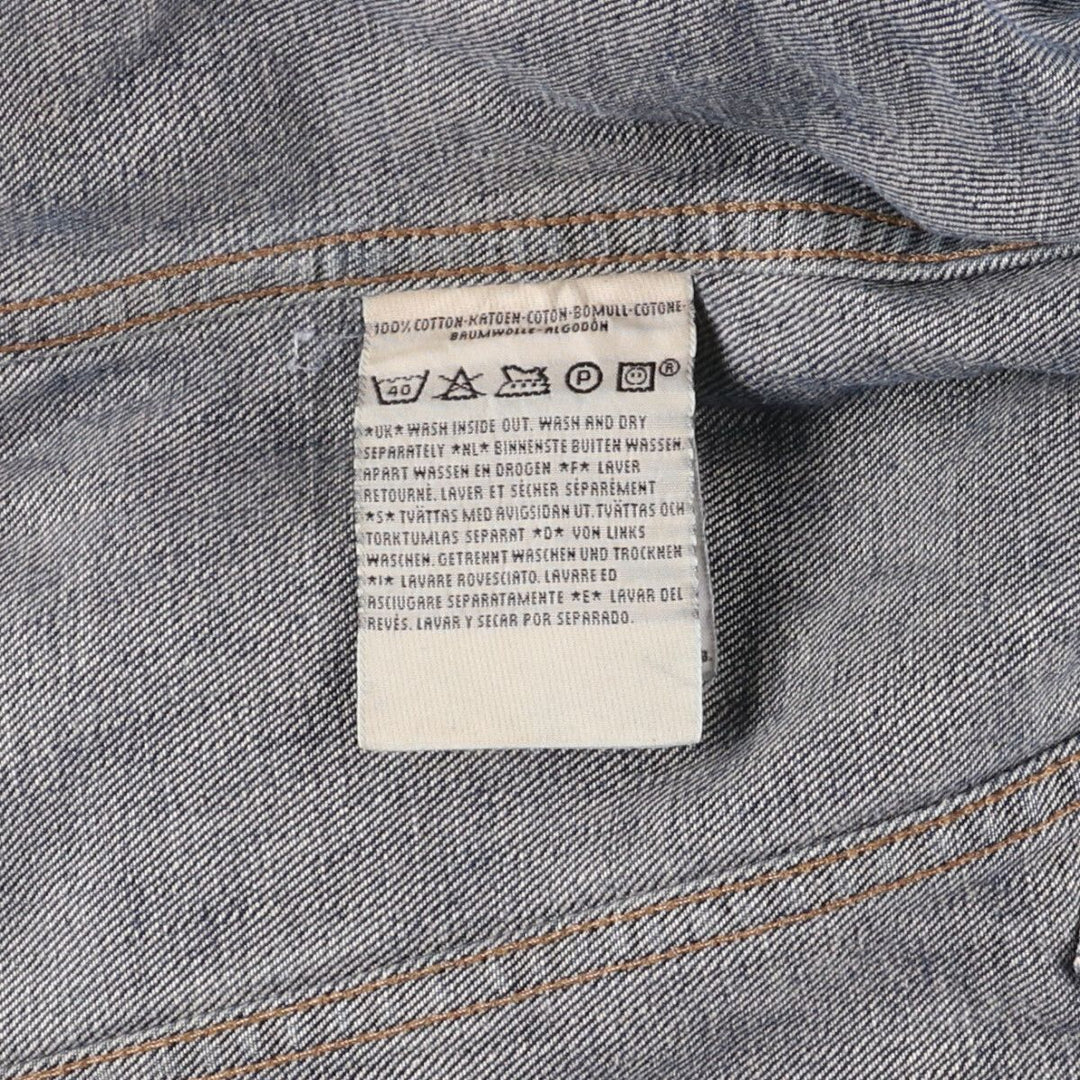 Levi's 70500-0408 Euro Model Denim Jacket, Men's Size Medium cotton blue type Vintage Second Hand