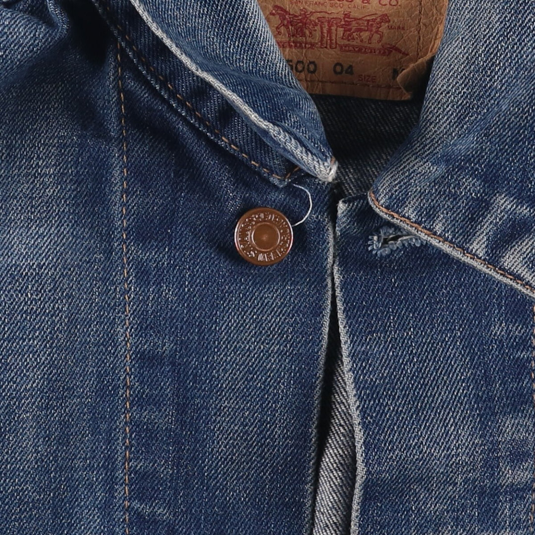 Levi's 70500-0408 Euro Model Denim Jacket, Men's Size Medium cotton blue type Vintage Second Hand