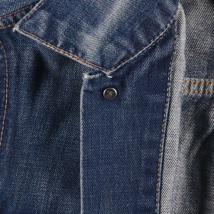 Levi's 70500-0408 Euro Model Denim Jacket, Men's Size Medium cotton blue type Vintage Second Hand